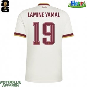 Spanien Lamine Yamal #19 Bortatröja VM 2026 Kortärmad